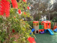 Zona giochi Zona giochi Entrata Hotel Villla Wanda Porto Azzurro Isola d'Elba Hotel per bambini